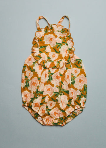 FREYA BOUQUET ROMPER - MUSTARD