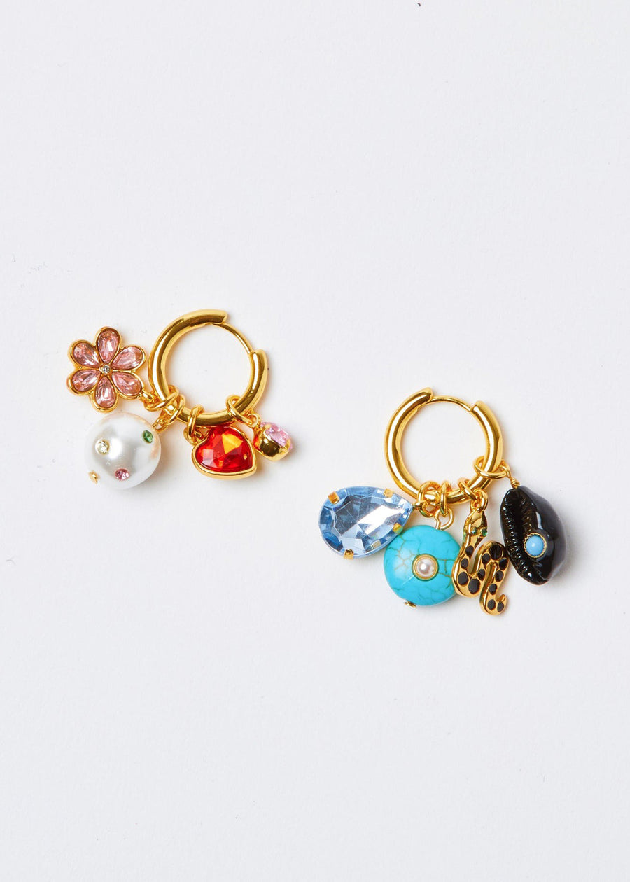 TOTALLY CHARMING PIERCED EARRING SET