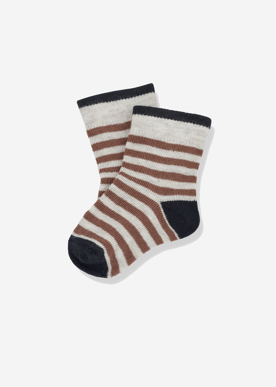 TERZO STRIPE SOCKS - SIENNA