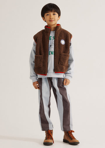 STRIPES WASHED TROUSERS