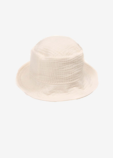 FESTIVAL MUSLIN BUCKET HAT - OFF WHITE