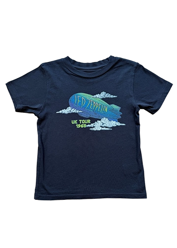 LED ZEPPELIN 1968 TEE - WASHED BLACK