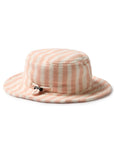WAVE TERRY SUN HAT - STRAWBERRY