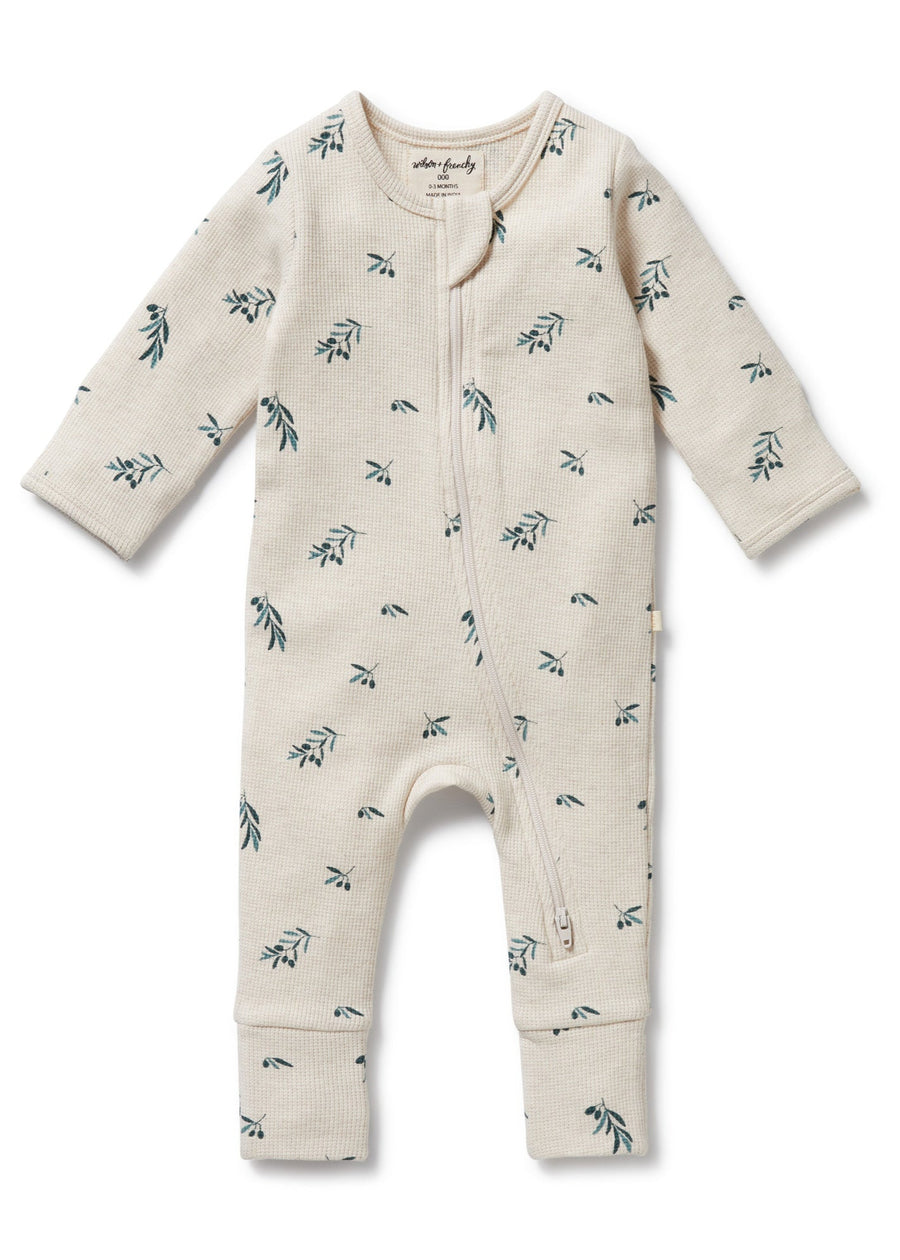 LITTLE OLIVE ZIP ROMPER