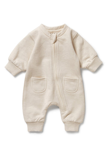 FLEECE ZIP ROMPER