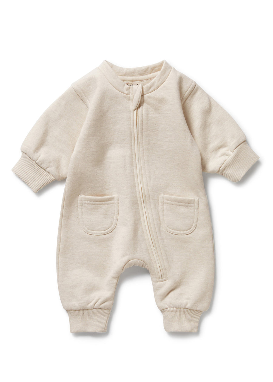 FLEECE ZIP ROMPER