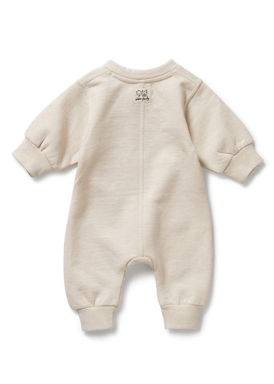FLEECE ZIP ROMPER