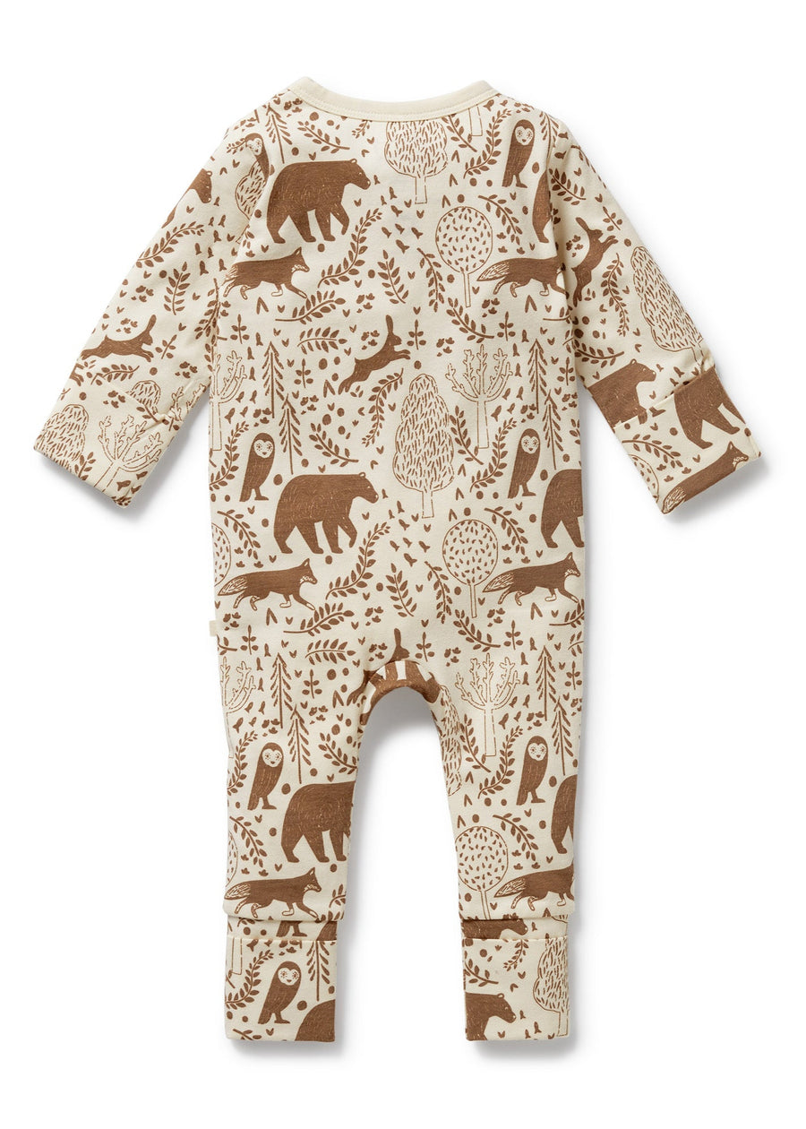 WINTER FOREST ZIP ROMPER