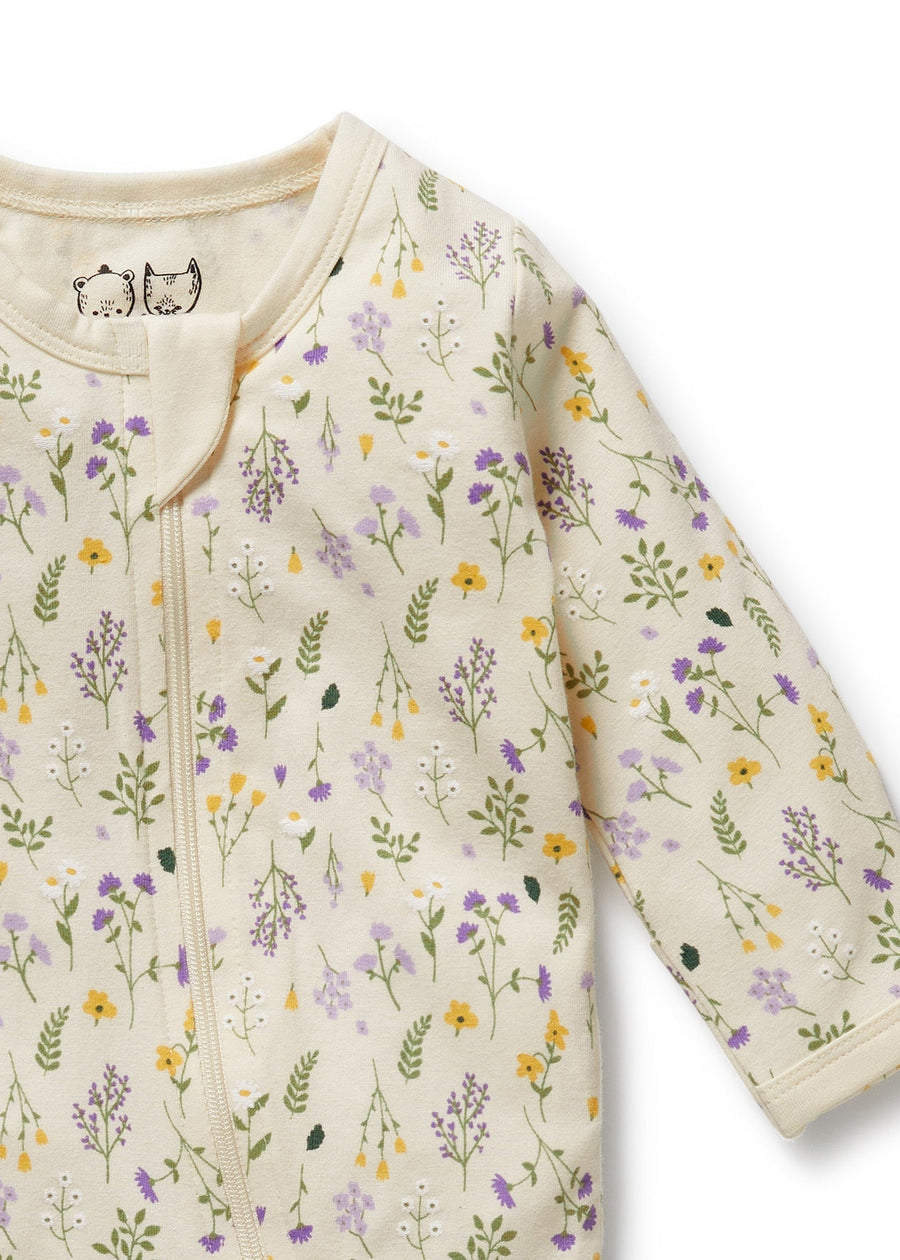 BELLA FLORAL ZIP ROMPER