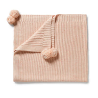 ORGANIC POMPOM BLANKET - FAIRY