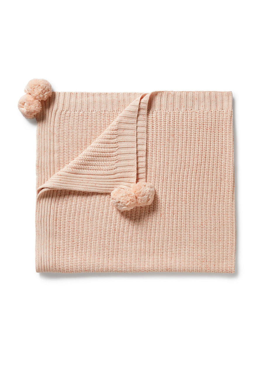 ORGANIC POMPOM BLANKET - FAIRY