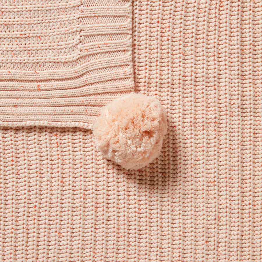 ORGANIC POMPOM BLANKET - FAIRY