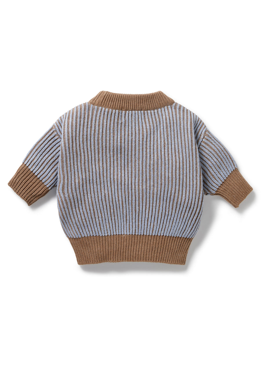 CABLE SWEATER - COCO BLUE