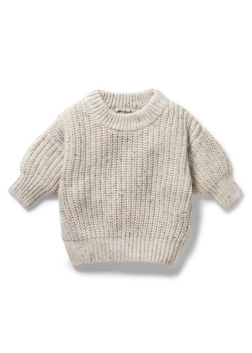 CABLE SWEATER - COOKIES N CREAM