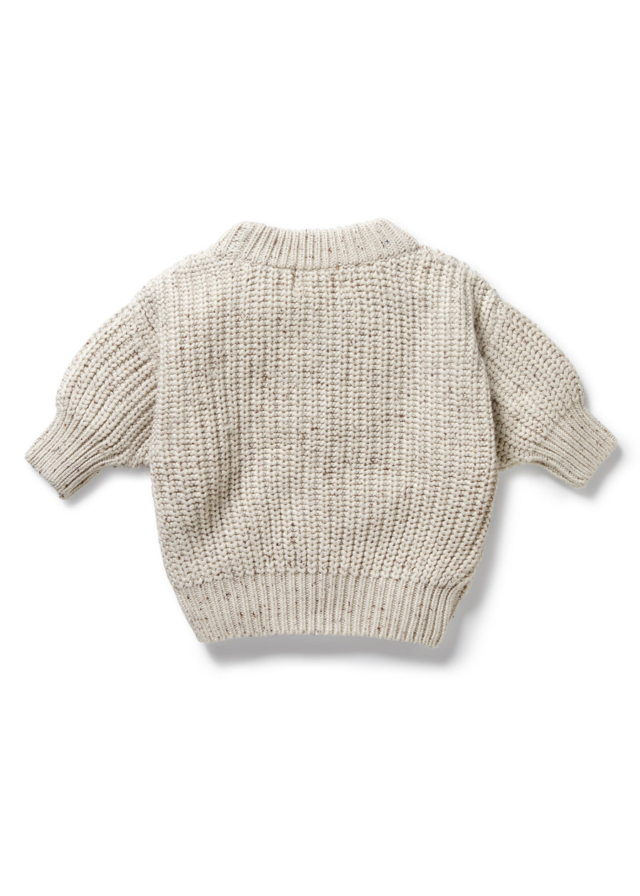 CABLE SWEATER - COOKIES N CREAM