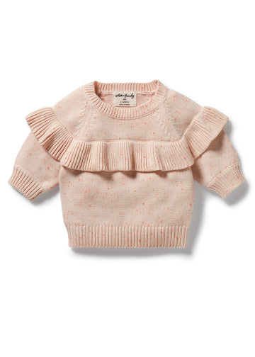 KNIT RUFFLE SWEATER - FAIRY