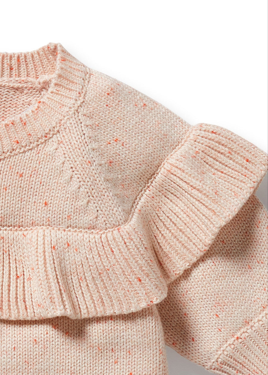 KNIT RUFFLE SWEATER - FAIRY