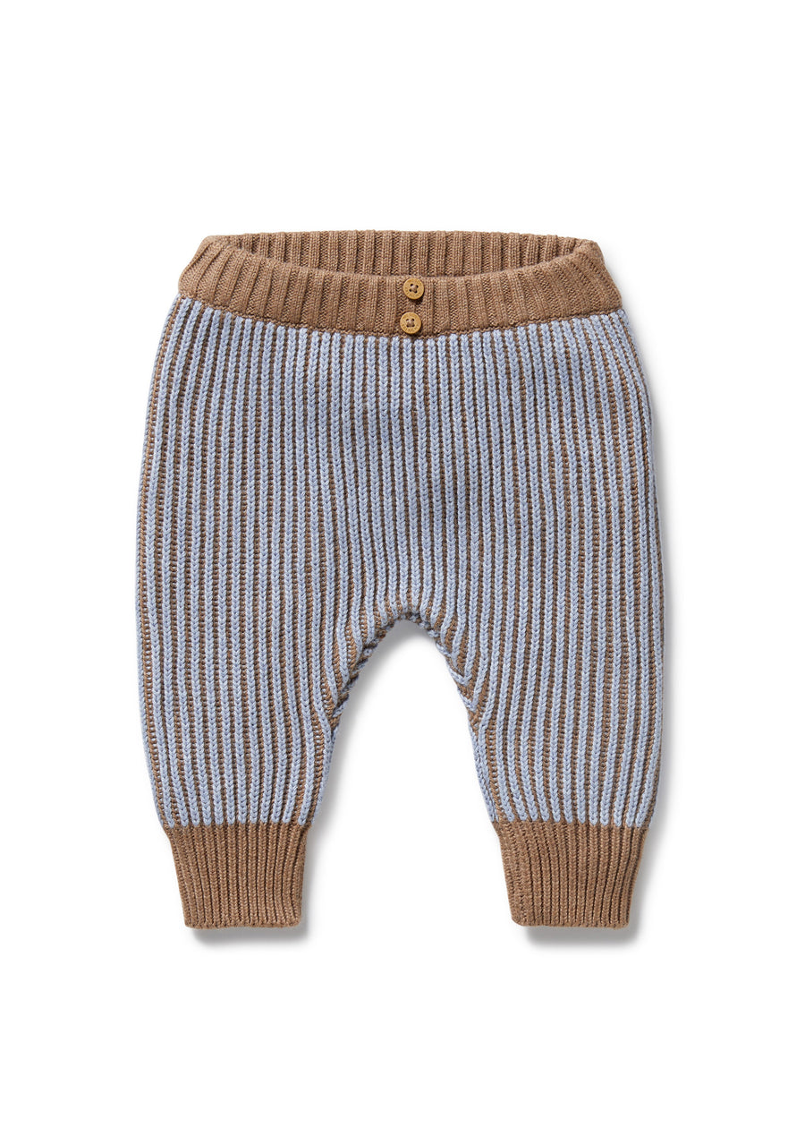 KNIT PANT - COCO BLUE