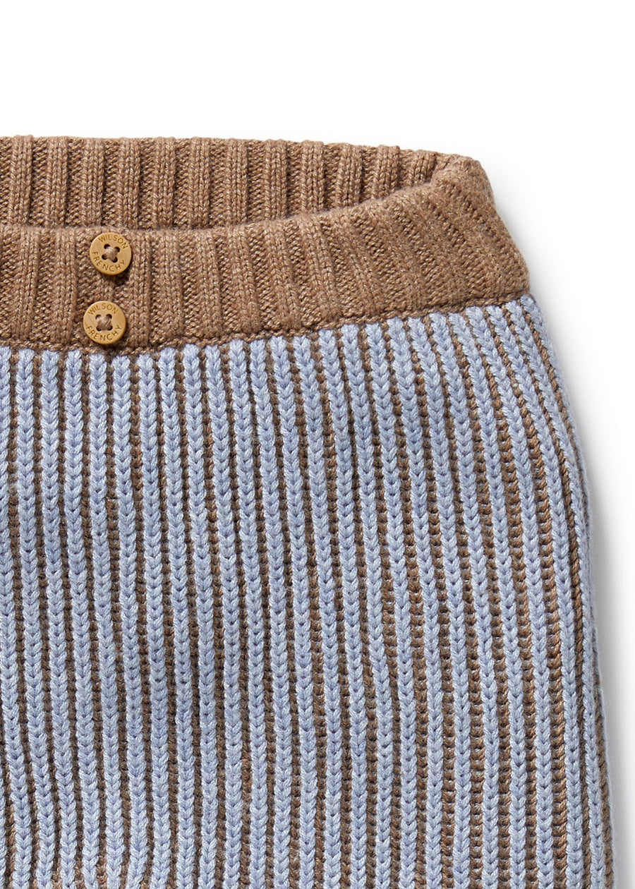 KNIT PANT - COCO BLUE
