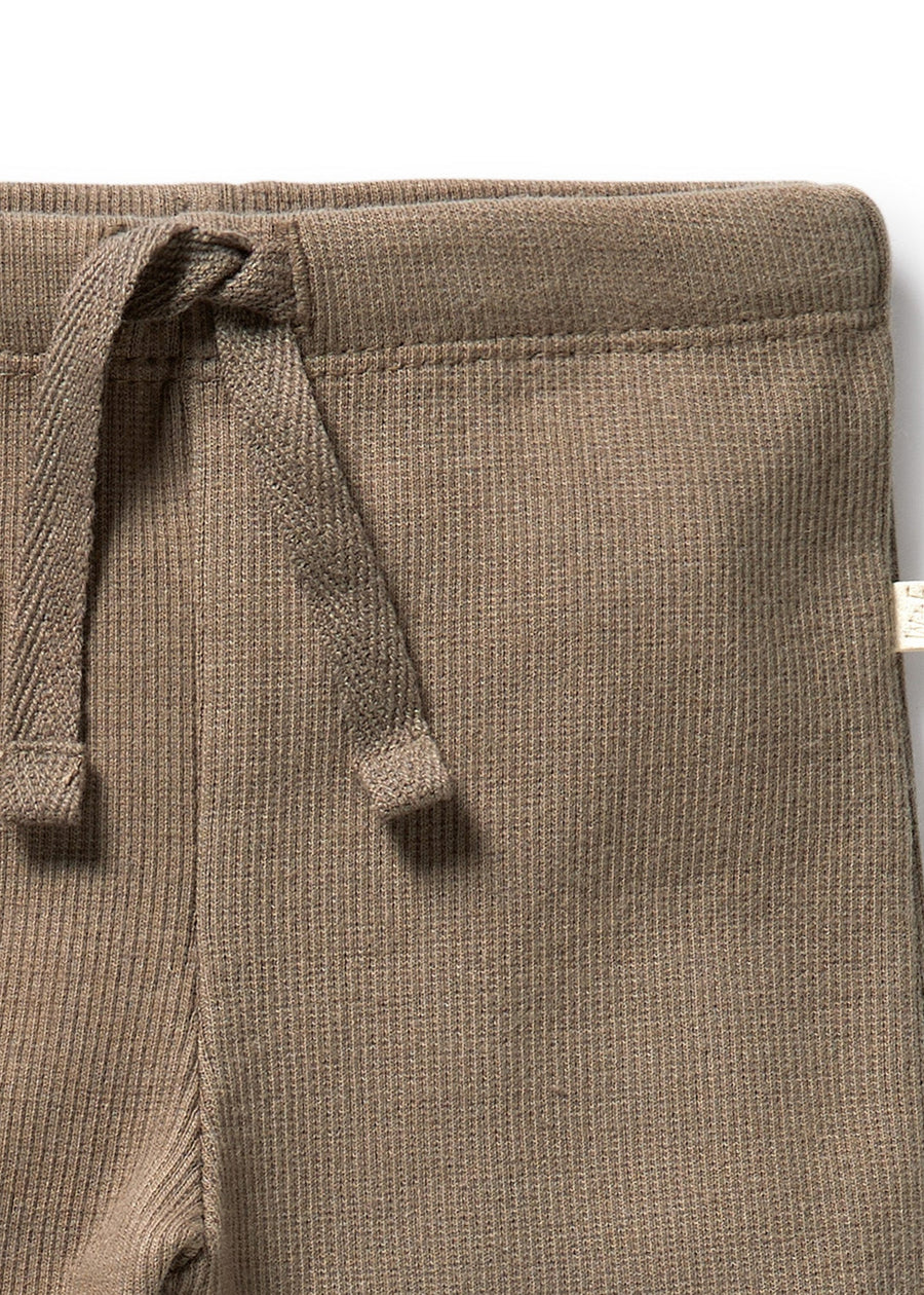 ORGANIC RIB LEGGING - WALNUT