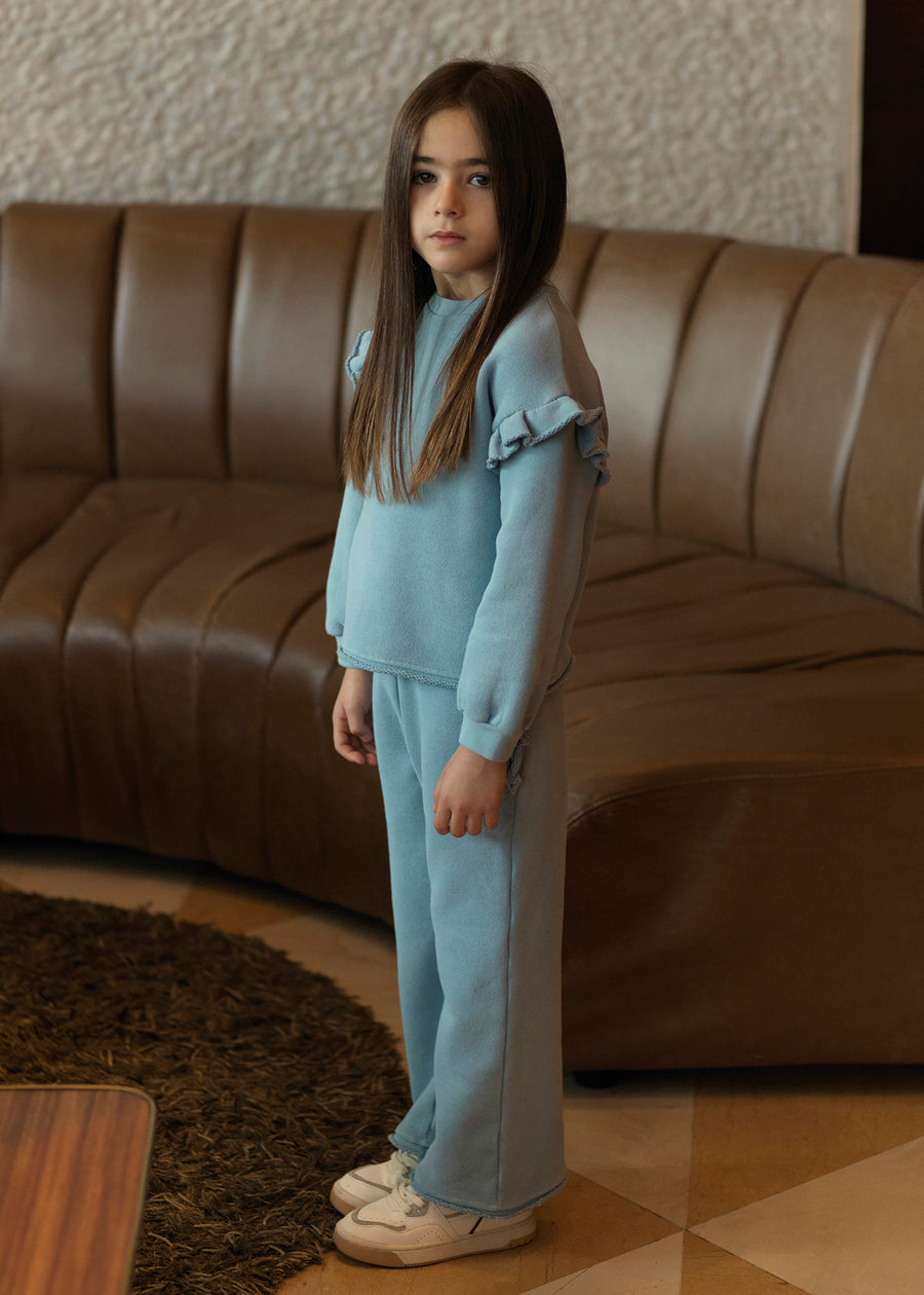 FRILLED SWEATSHIRT
