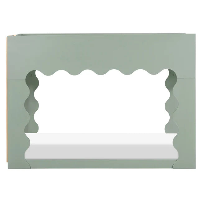 LIDO WAVE CONVERTIBLE BUNK BED - LIGHT SAGE/HONEY