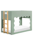 LIDO WAVE CONVERTIBLE BUNK BED - LIGHT SAGE/HONEY