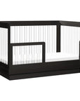 HARLOW 3-IN-1 CONVERTIBLE CRIB WITH TODDLER BED CONVERSION KIT - BLACK