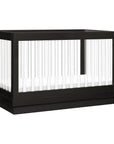 HARLOW 3-IN-1 CONVERTIBLE CRIB WITH TODDLER BED CONVERSION KIT - BLACK