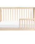 MAKI PORTABLE FOLDING CRIB WITH TODDLER BED CONVERSION KIT - WASHED NATURAL