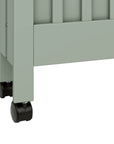 MAKI PORTABLE FOLDING CRIB WITH TODDLER BED CONVERSION KIT - LIGHT SAGE