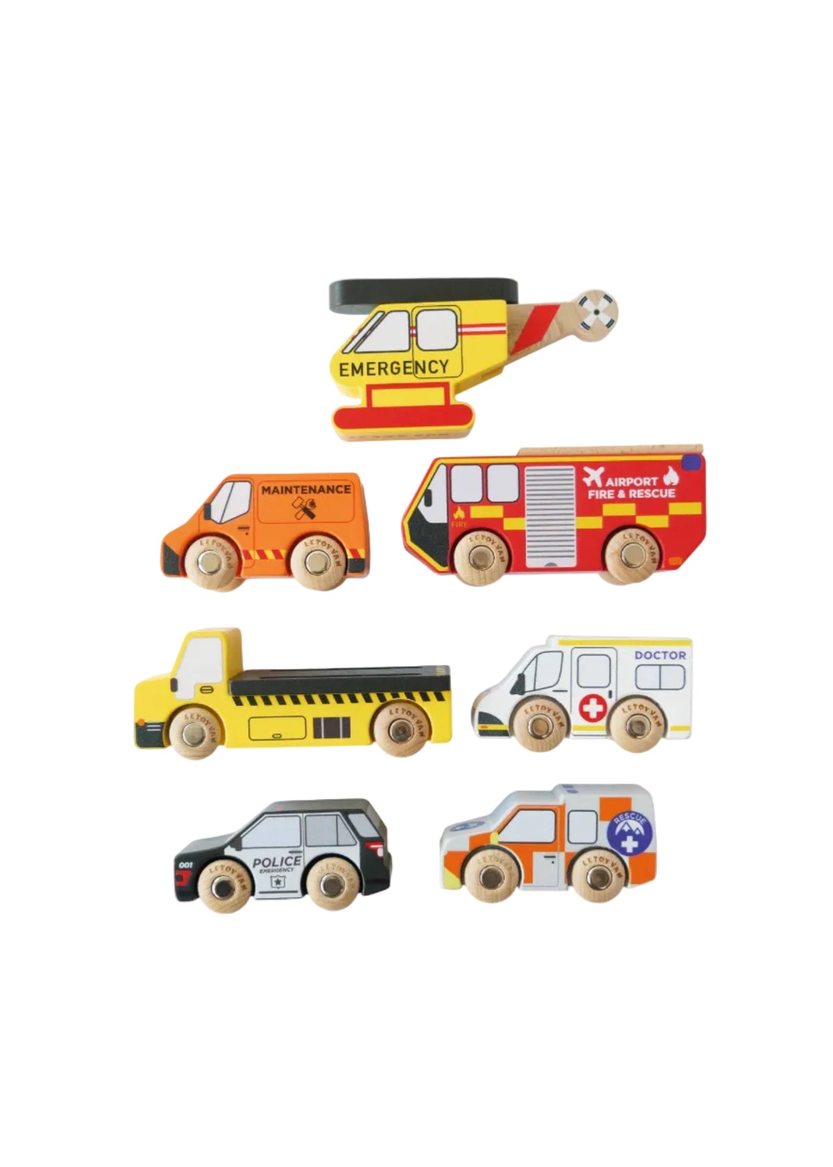 EMERGENCY HELICOPTER &amp; RESCUE TOY CARS