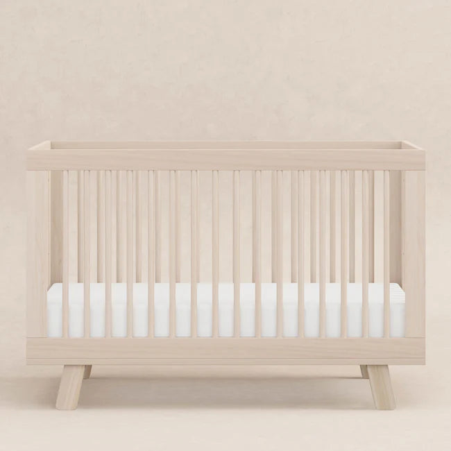 HUDSON 3-IN-1 CONVERTIBLE CRIB WITH TODDLER BED CONVERSION KIT - WASHED NATURAL