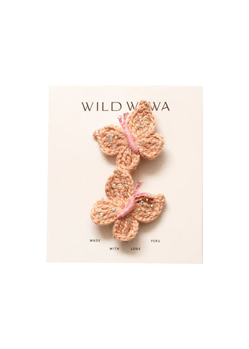CROCHET CLIP SET - BUTTERFLY