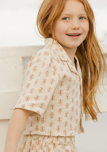 CROP MOTIF BLOUSE