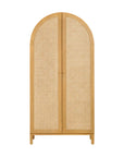 BONDI CANE ASSEMBLED ARMOIRE - HONEY