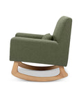SLEEPYTIME ROCKER IN OLIVE BOUCLE WITH LIGHT LEGS