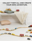 WOODEN TRAILER TRUCK SET