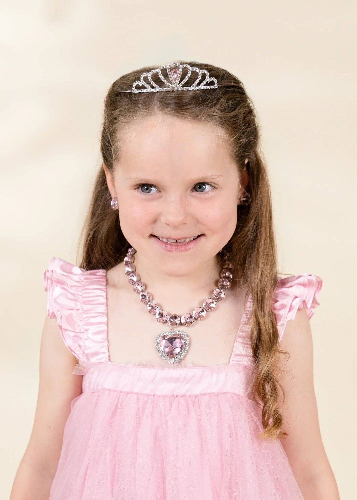 HEART PRINCESS JEWELRY SET - PINK