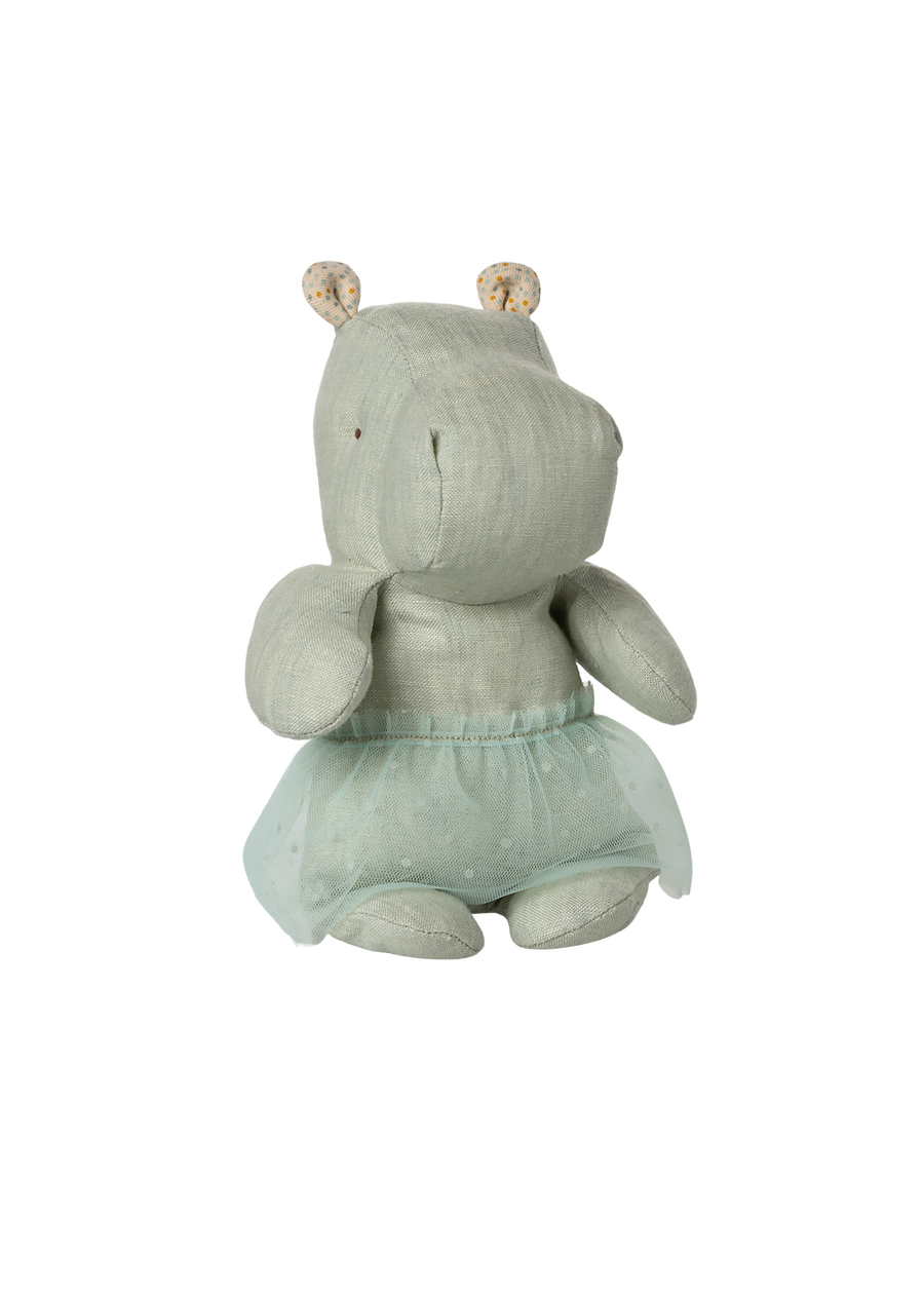 SAFARI FRIENDS - HIPPO WITH SKIRT - MINT