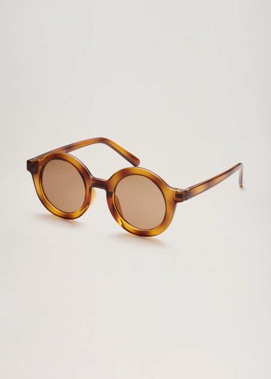 SIGNATURE ROUND SUNGLASSES - AMBER