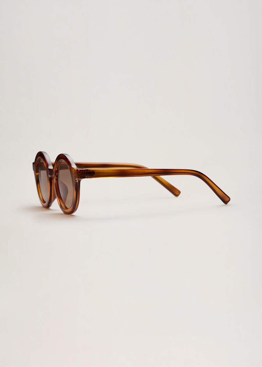 SIGNATURE ROUND SUNGLASSES - AMBER