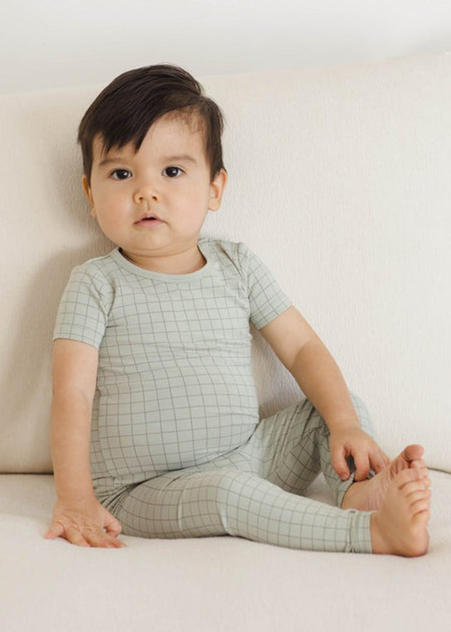BAMBOO GRID PAJAMA SET