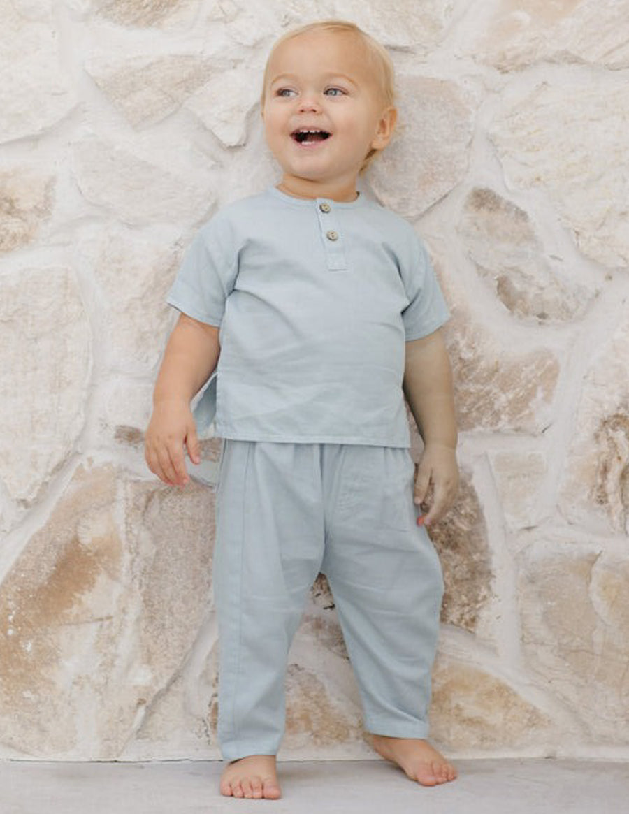 PULL ON CHAMBRAY PANT