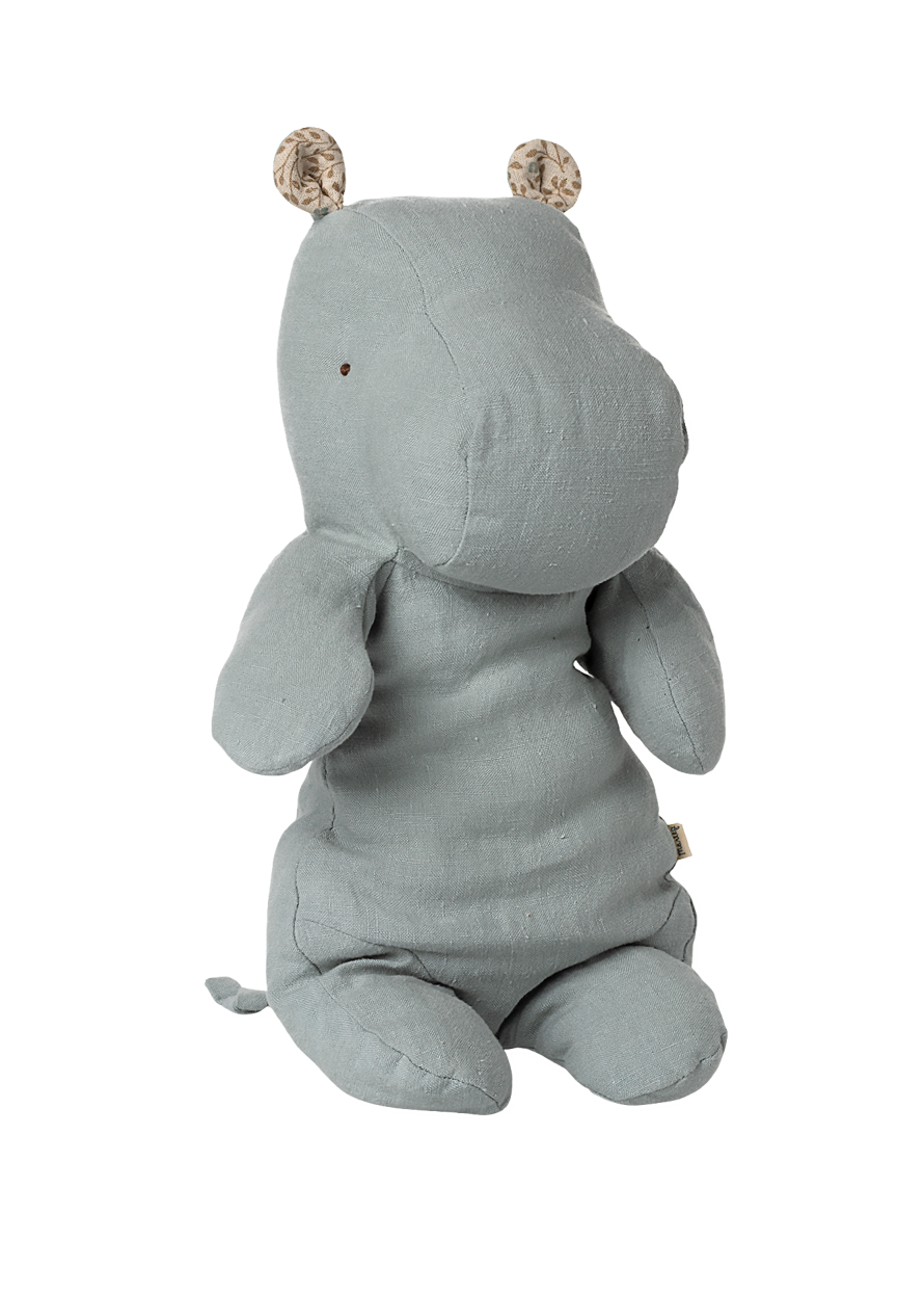 SAFARI FRIENDS - HIPPO - BLUE/GREY - MEDIUM