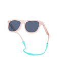 POLARIZED WAYFARER SUNGLASSES - BLUSH SLATE