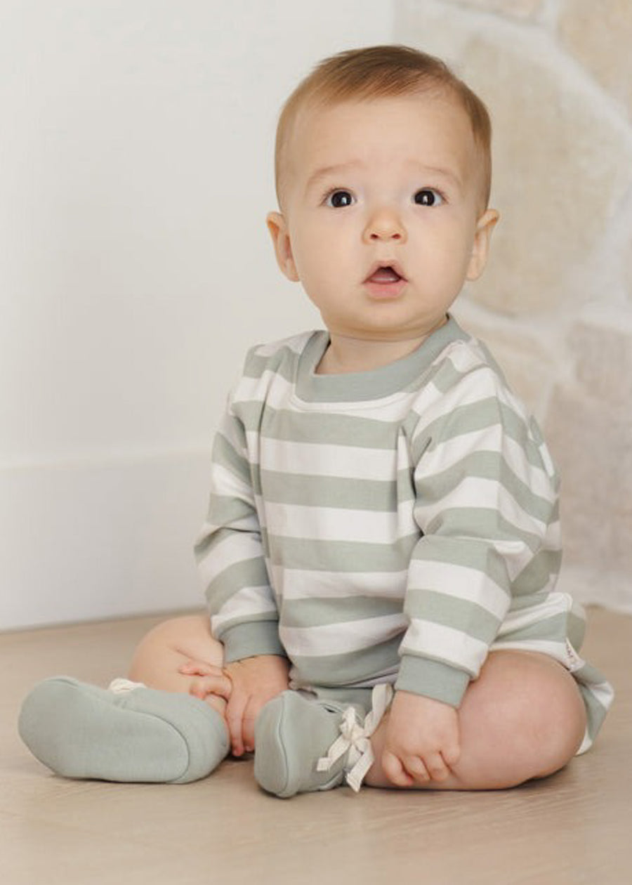 QUINCY BABY BOOTIES - SAGE