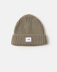 CHUNKY KNIT BEANIE - OLIVE