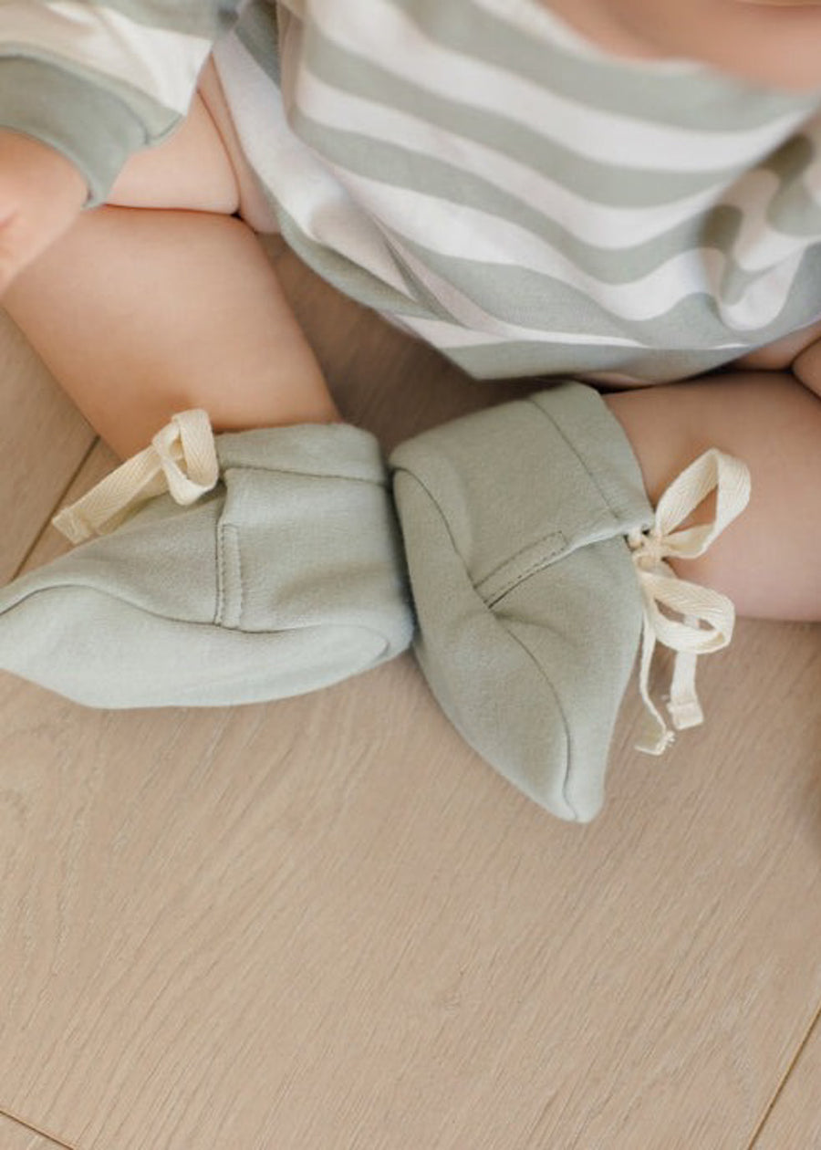 QUINCY BABY BOOTIES - SAGE