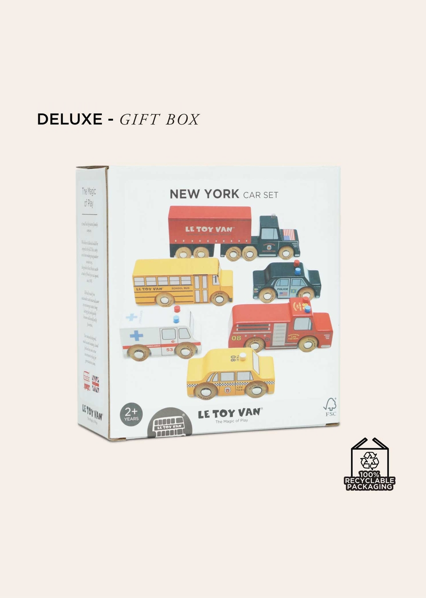 AMERICAN WOODEN CAR SET